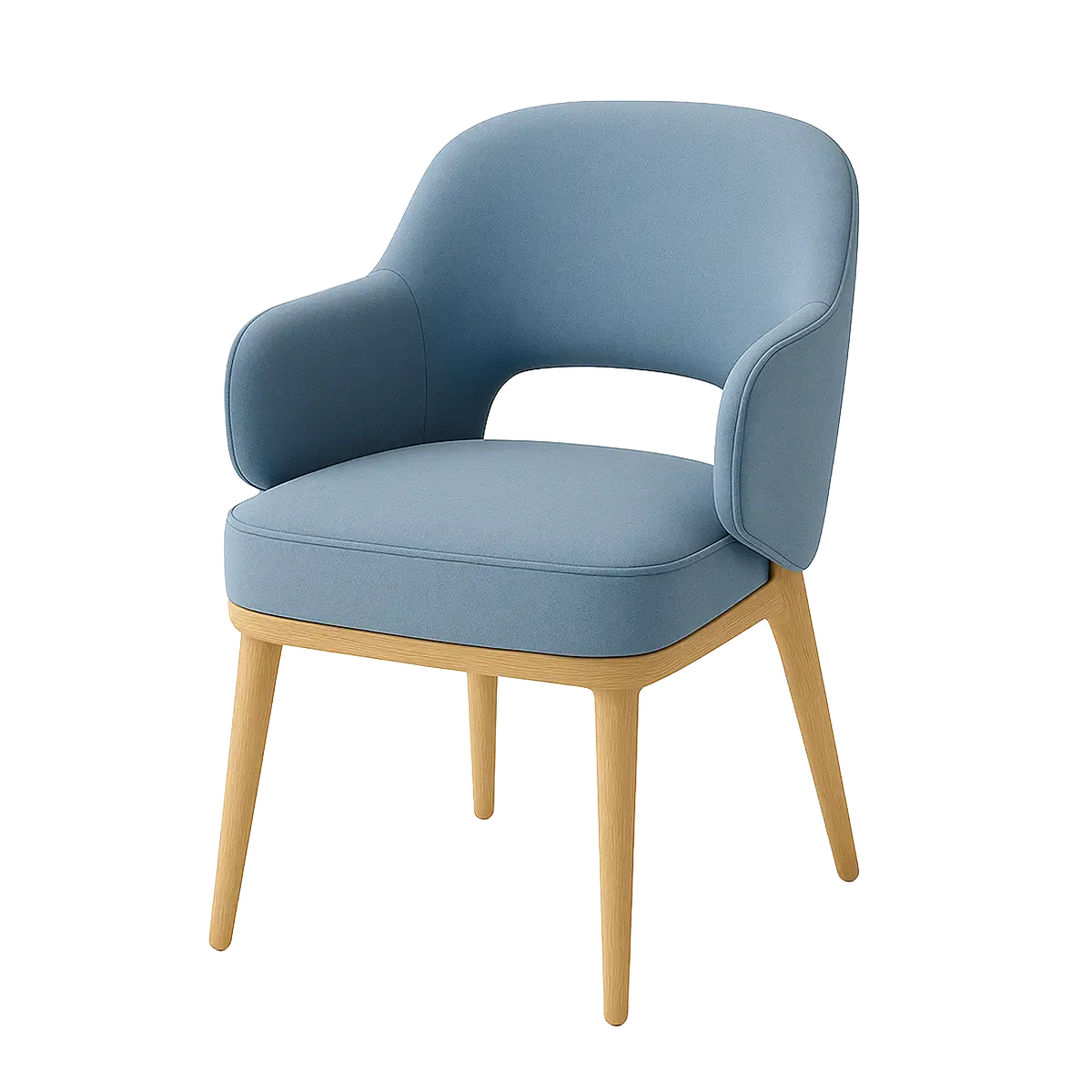 Furniture blue chair on Shopify