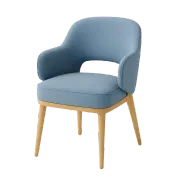 Furniture blue chair on Shopify