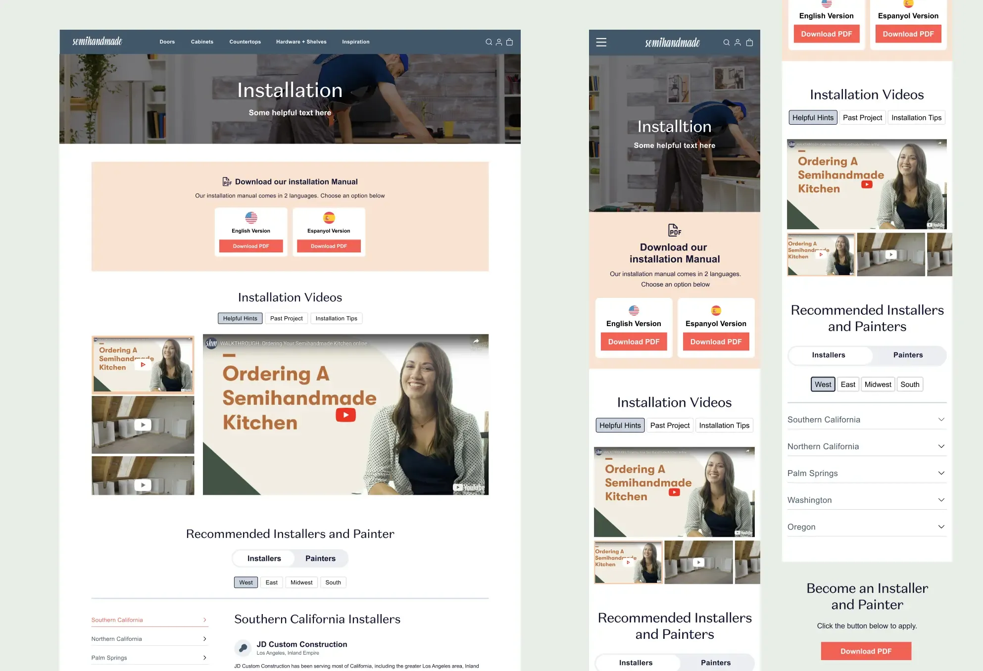 Click to see image: Semihandmade content page